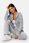 Juicy Couture Robertson Classic Velour Hoodie SIlver Marl S