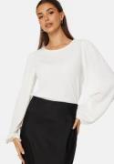 BUBBLEROOM Puff Long Sleeve Blouse Offwhite XL