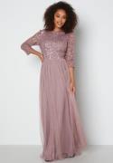 AngelEye Sequin Bodice Maxi Dress Lavender XS (UK8)