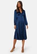 BUBBLEROOM Dayla satin dress Dark blue 44