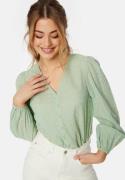 BUBBLEROOM Giorgia blouse Dusty green 38