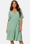 BUBBLEROOM Krystal wrap dress Green XS