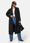 BUBBLEROOM Belted Midi Trenchcoat Black 44