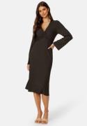 BUBBLEROOM Daira Rib Dress Dark brown XS