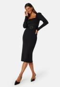 BUBBLEROOM Jacqueline Puff Dress Black M