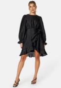 BUBBLEROOM Peg Shimmer Dress Black XS