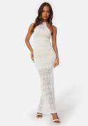 BUBBLEROOM Abra Fine Knitted Dress Offwhite XS