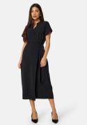 BUBBLEROOM Matilde Wrap Dress Black M