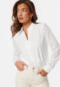 BUBBLEROOM Michele Broderie Anglaise Shirt White 42