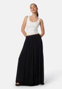 BUBBLEROOM Noele Viscose Crepe Maxi Skirt Black L