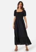 BUBBLEROOM Short Sleeve Cotton Maxi Dress Black XL