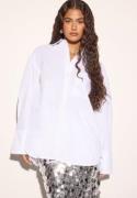 BUBBLEROOM Oversized Cotton Shirt White L