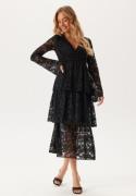 Happy Holly Lace Long Dress Black 36/38