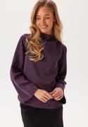 VILA Vilutto High Neck Top Plum Perfect 36