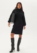 VILA Viostria Roll Neck L/S KNIT DR Black Beauty M