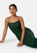 Bubbleroom Occasion Sequin Gown Dark green L