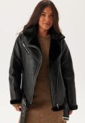 Pieces Pcnora Aviator Pu Jacket Black L