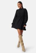 BUBBLEROOM Frill Structured Dress Black S