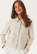 VILA Vijumpy L/S SHORT JACKET - NOO Super Light Natural Me 42