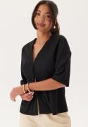 Happy Holly Soft Short Sleeve Blazer Black 48/50