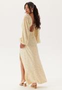 Bubbleroom Occasion Balloon Sleeve Wrap Gown Floral XL