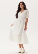 Happy Holly Broderie Anglaise V-Neck Dress White 36/38