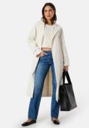 BUBBLEROOM Belted Midi Trenchcoat Winter white 36