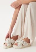 INUIKII Slipper Woven Stones Ivory white 36