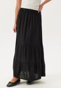 Happy Holly Linen Maxi Skirt Black 48/50