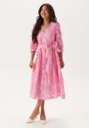 SELECTED FEMME Slfsadie 3/4 Midi Dress Pink 38