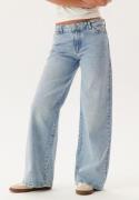 Pieces Pcselma Lw Wide Jeans Lb Light Blue Denim 33/30