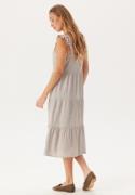VERO MODA Vmlinn Sl Calf Button Dress Moon Rock Detail:melange S