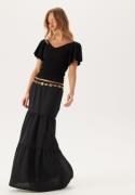 Pieces Pcsikka Hw Maxi Skirt Black XS