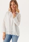 ONLY Onlgraces Tulum Ls Emb Shirt Bright White S