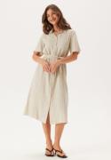 Pieces Pcpia 2/4 MIDI SHIRT DRESS  Birch Stripes:black XS