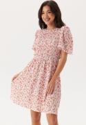 Happy Holly Butterfly Sleeve Short Dress Red/Floral 48/50