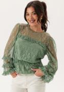 Happy Holly Lace Blouse Dusty green 44/46