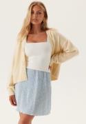 Pieces Pcflora Hw Short Skirt Cashmere Blue Aop:small Flower L