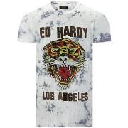 Lyhythihainen t-paita Ed Hardy  Los tigre t-shirt white  EU S
