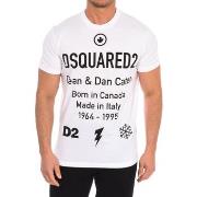 Lyhythihainen t-paita Dsquared  S74GD0746-S23009-100  EU XXL