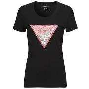 Lyhythihainen t-paita Guess  RN SATIN TRIANGLE  EU XXL