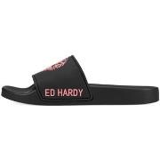 Rantasandaalit Ed Hardy  Sexy beast sliders black-fluo red  36