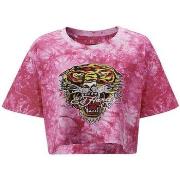 T-paidat & Poolot Ed Hardy  Los tigre grop top hot pink  EU S