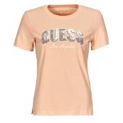 Lyhythihainen t-paita Guess  SEQUINS LOGO TEE  EU S