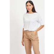 Paita Vila  Scoop Top O Neck - White  EU S