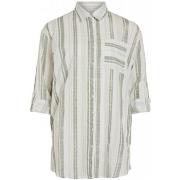 Paita Vila  Shirt Etni New Long - Cloud Dancer  FR 36