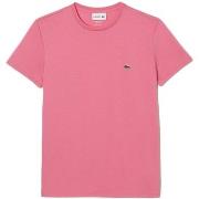 T-paidat & Poolot Lacoste  Pima Cotton T-Shirt - Rose  EU S