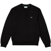Svetari Lacoste  Organic Brushed Cotton Sweatshirt - Noir  EU S