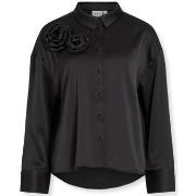 Paita Vila  Medina Rose Shirt L/S - Black  FR 34