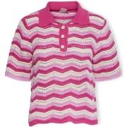 Paita Y.a.s  YAS Furo Knit S/S - Birch/Pastel Lavender  EU S